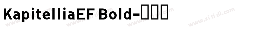 KapitelliaEF Bold字体转换